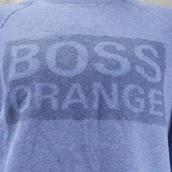 NWT Boss for Hugo Boss BLUE LONG SLEEVE SWEATSHIRT 50270643 WACCE Size MEDIUM - Picture 3 of 6